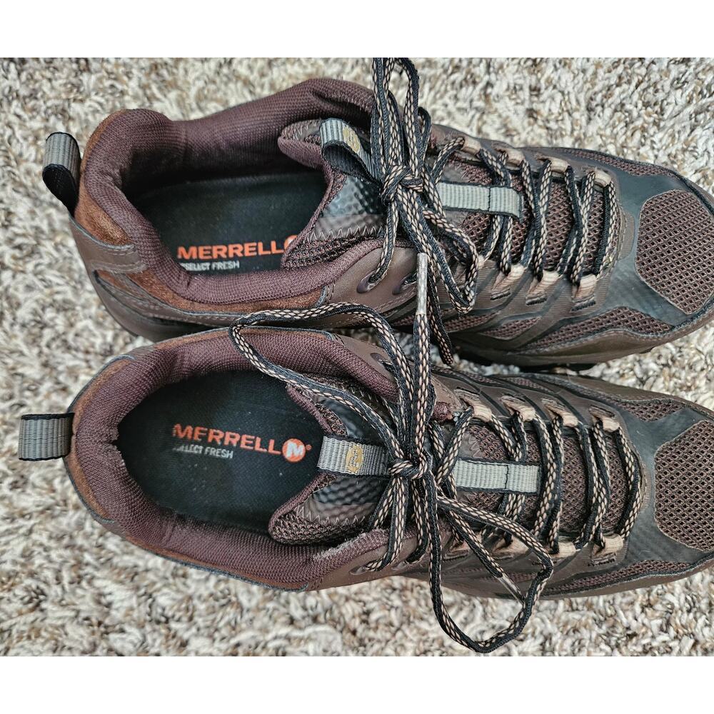 Merrell Moab Men's Size 11 Brown Hiking Shoes Vibram Trail Outdoor Sneakers - Picture 7 of 12